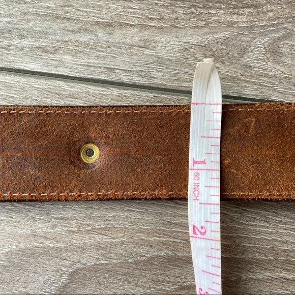 Vintage Kudos Boho Western Leather Belt - Picture 13 of 14